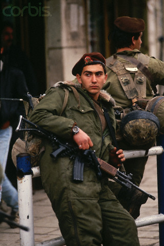 1988, Gaza, Gaza Strip --- Israeli Soldier --- Image by Peter Turnley/CORBIS