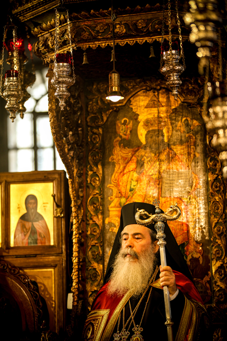 Jan 6 2013 Greek Patriarch holds Christmas liturgy in the Nativity Church – Bethlehem
