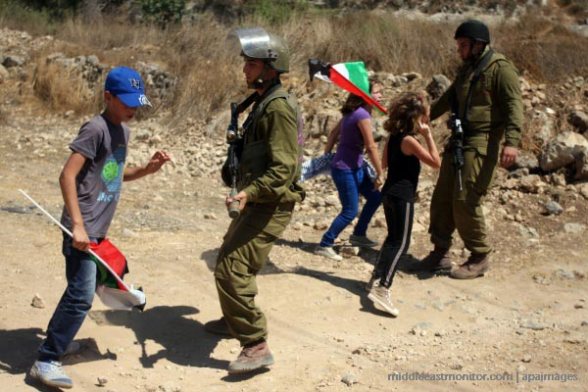 The Israeli authorities are forcefully removing 1,300 Palestinian villagers from the area, which has now been classed a "closed military zone", while the Jewish settlers are allowed to remain in the area